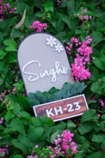 House Name Planter Lavender,Aqua Green,Maroon