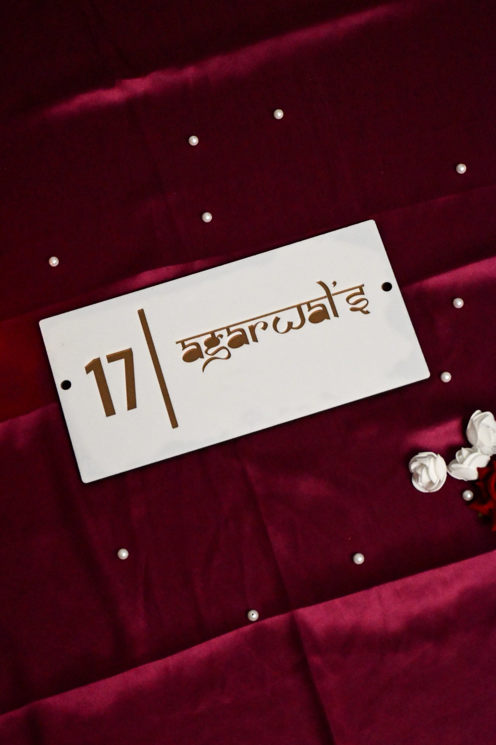 House Name Plate White,Black - Image 5