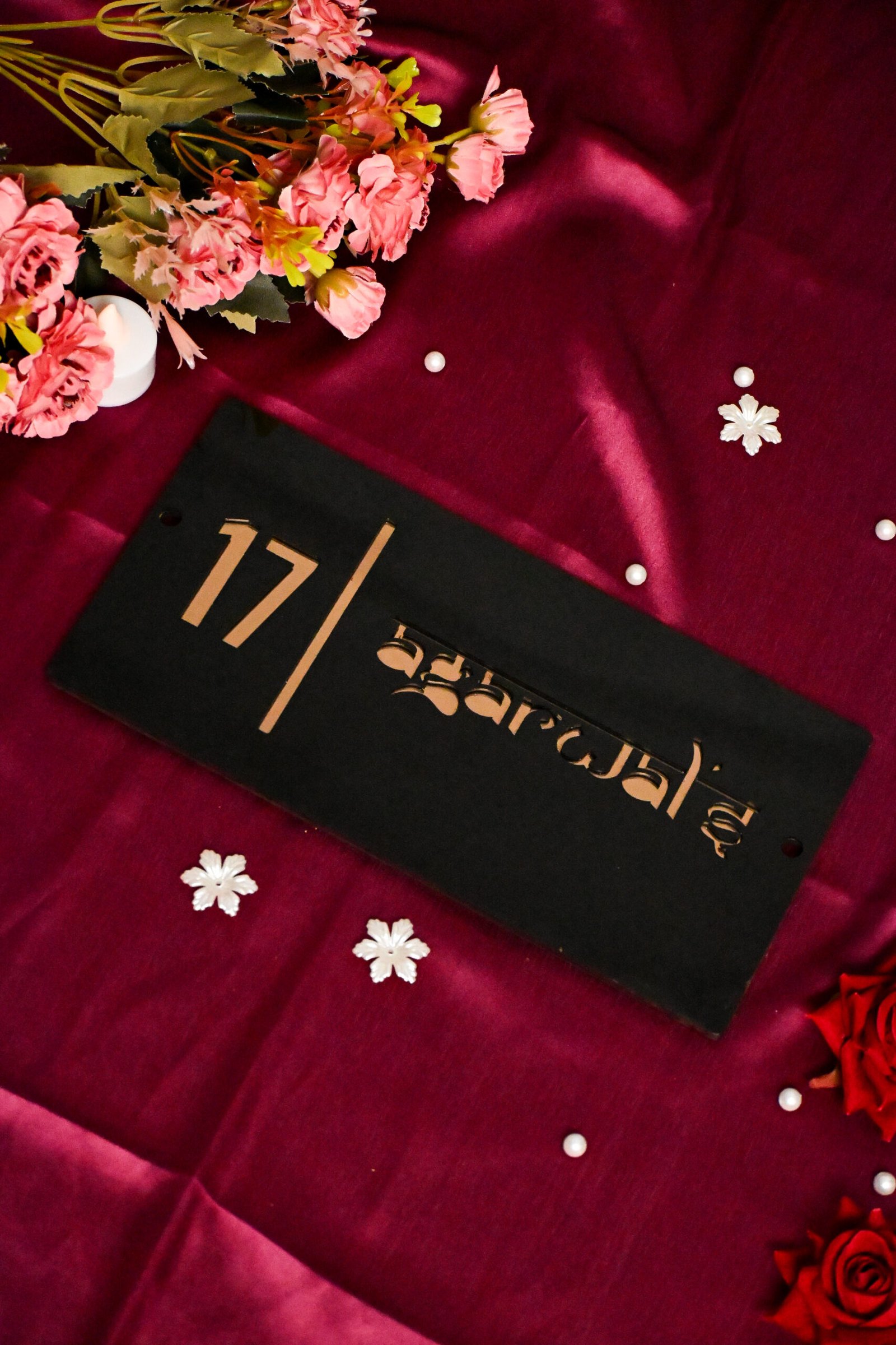 House Name Plate White,Black - Image 6