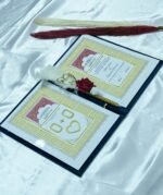 Star Design Nikah Nama Red,Navy Blue