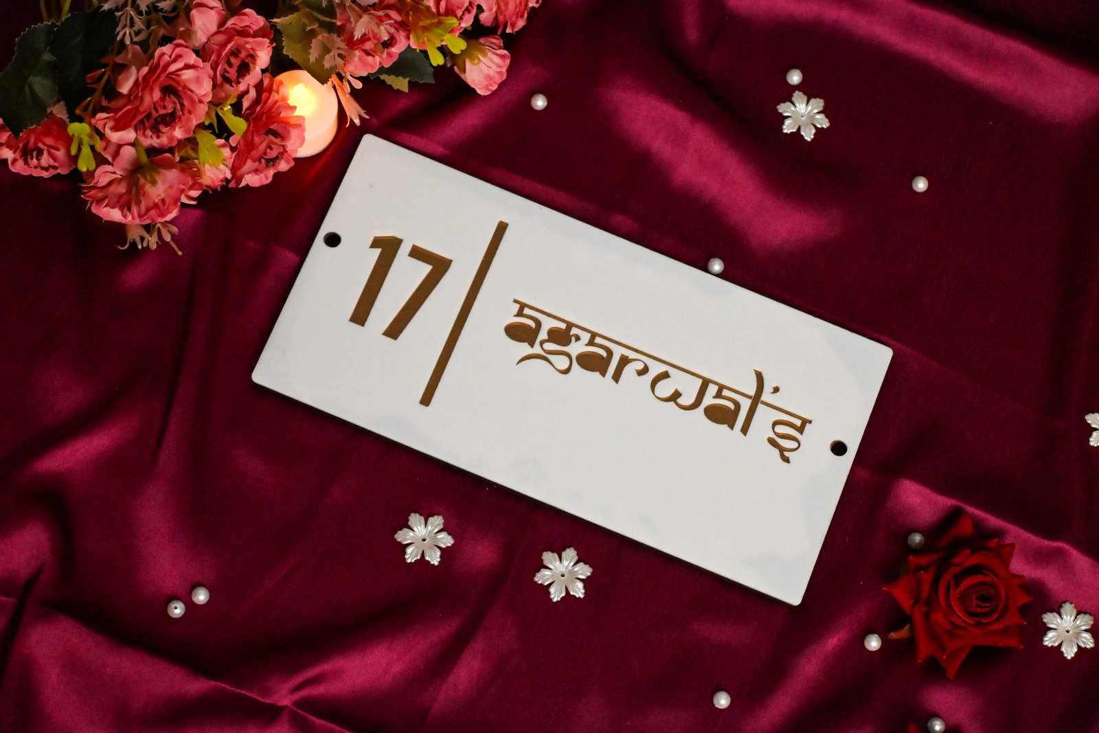 House Name Plate White,Black - Image 7